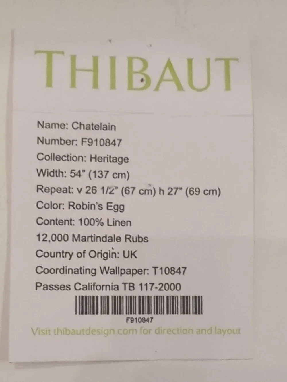 Blue Floral Lumbar Pillow - Brand: Thibaut. Covers Only